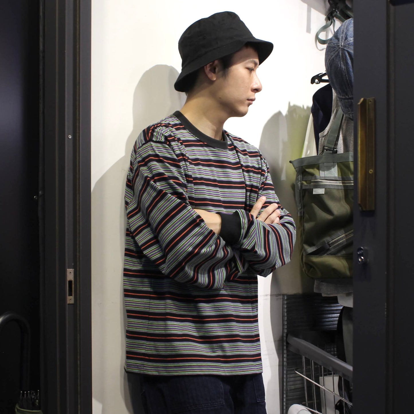 SOGLIA -
OPEN END L/S BORDER TEE