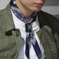 MANCINO - ACCESSORI BANDANA WITH LEATHER TURQUOISE