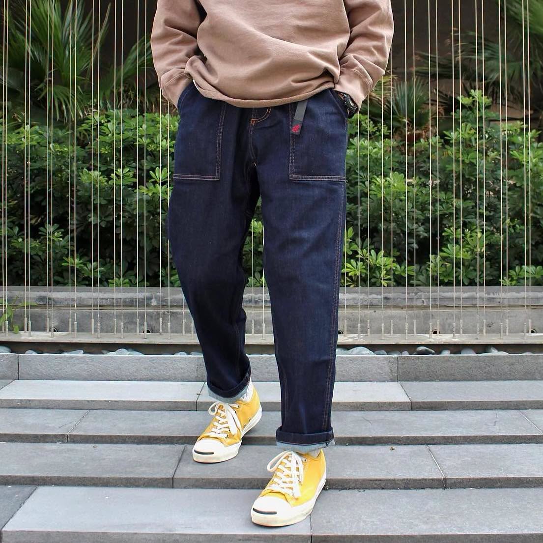 GRAMICCI -  
LOOSE TAPERED DENIM PANTS