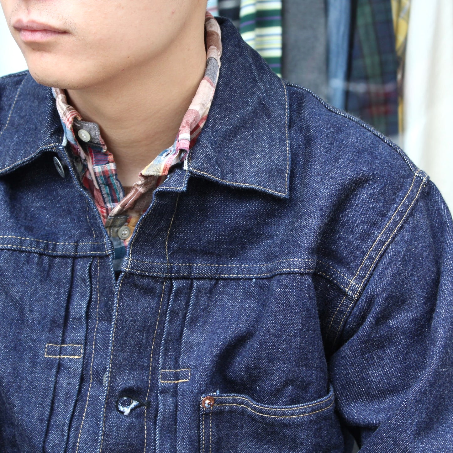 WORKERS - 
14.7OZ INDIGO DENIM JACKET