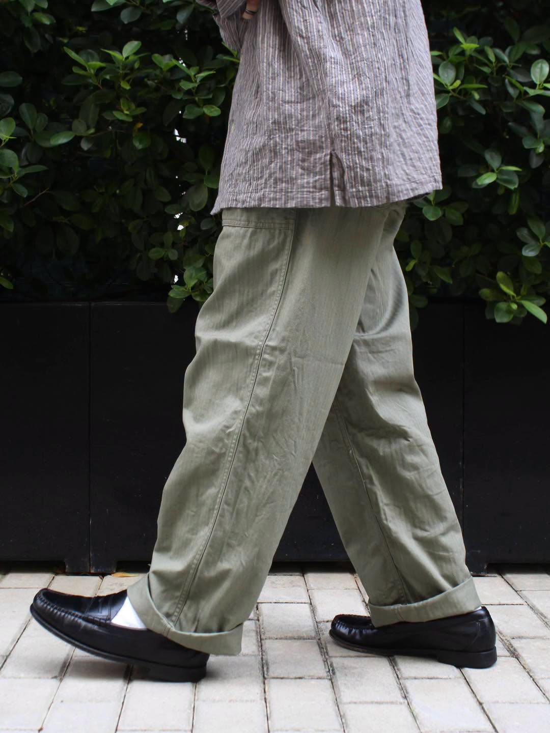 Another 20th Century -EDGAR FOOD HANDLE HERRINGBONE PANTS