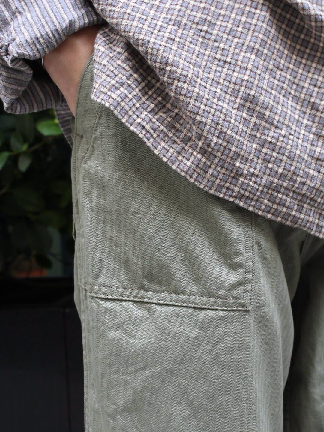 Another 20th Century -EDGAR FOOD HANDLE HERRINGBONE PANTS