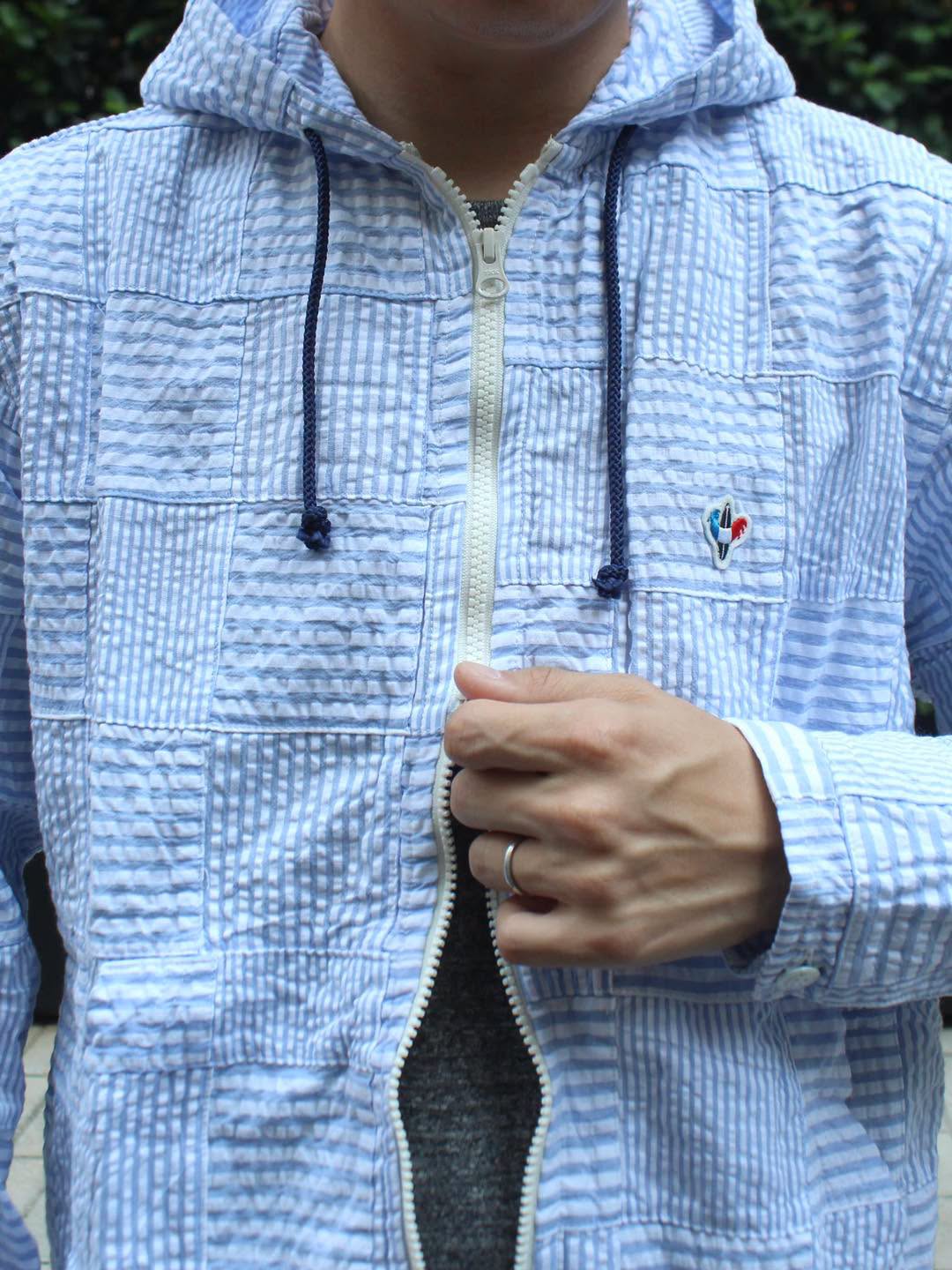 Arvor Maree -
SHEER SUCKERS ZIP UP PARKA