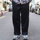AheHee - NAVY WORK PANTS