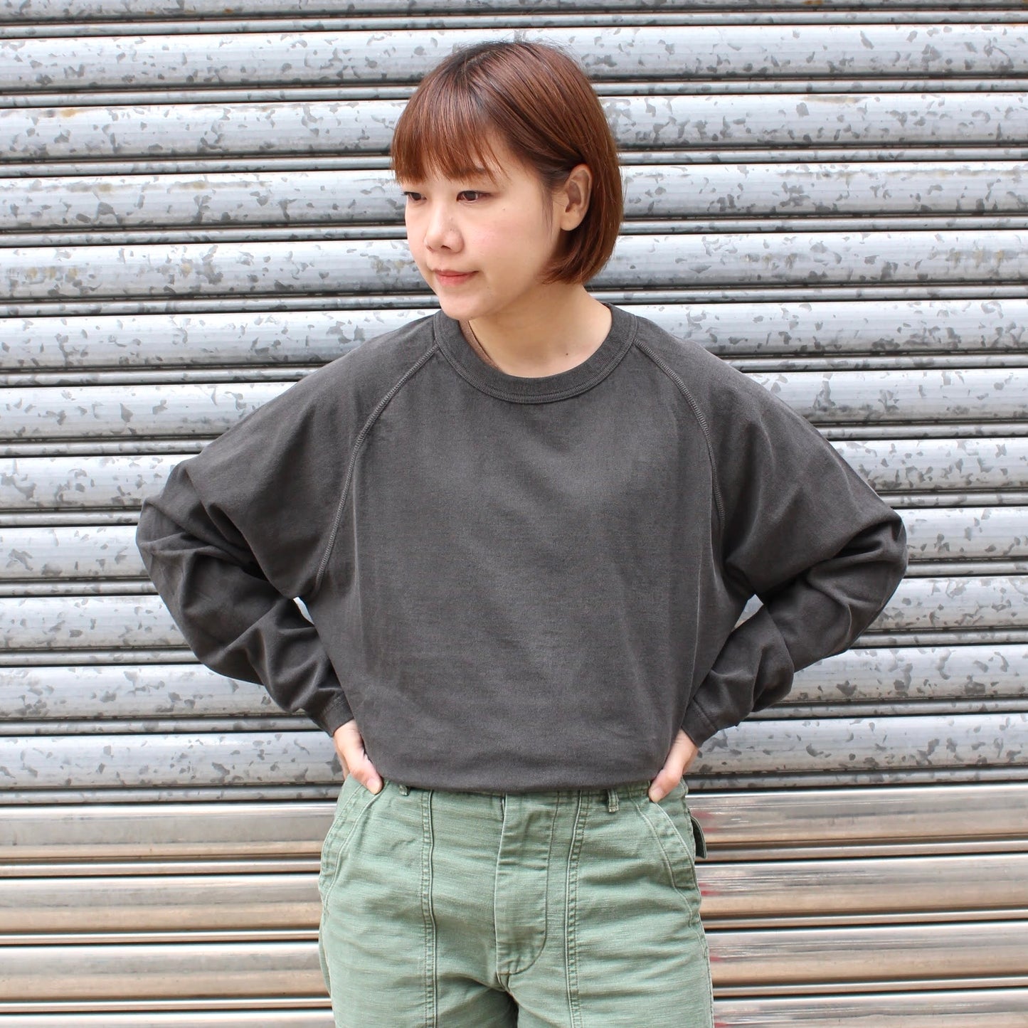 FELCO - 7oz L/S BINDER NECK RAGLAN CREW TEE