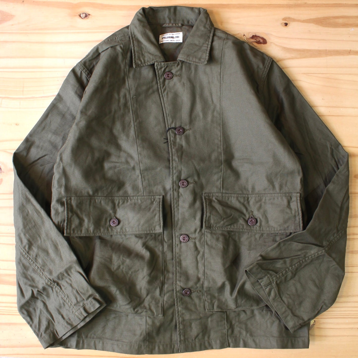 SPELLBOUND -
OLIVE MILITARY JACKET