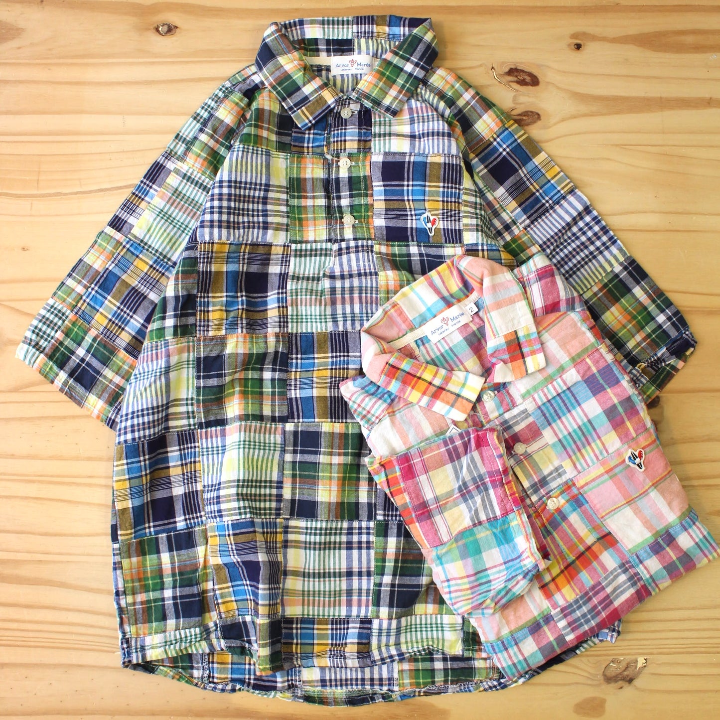 ARVOR MAREE -
MADRAS PULLOVER POLO SHIRT
-