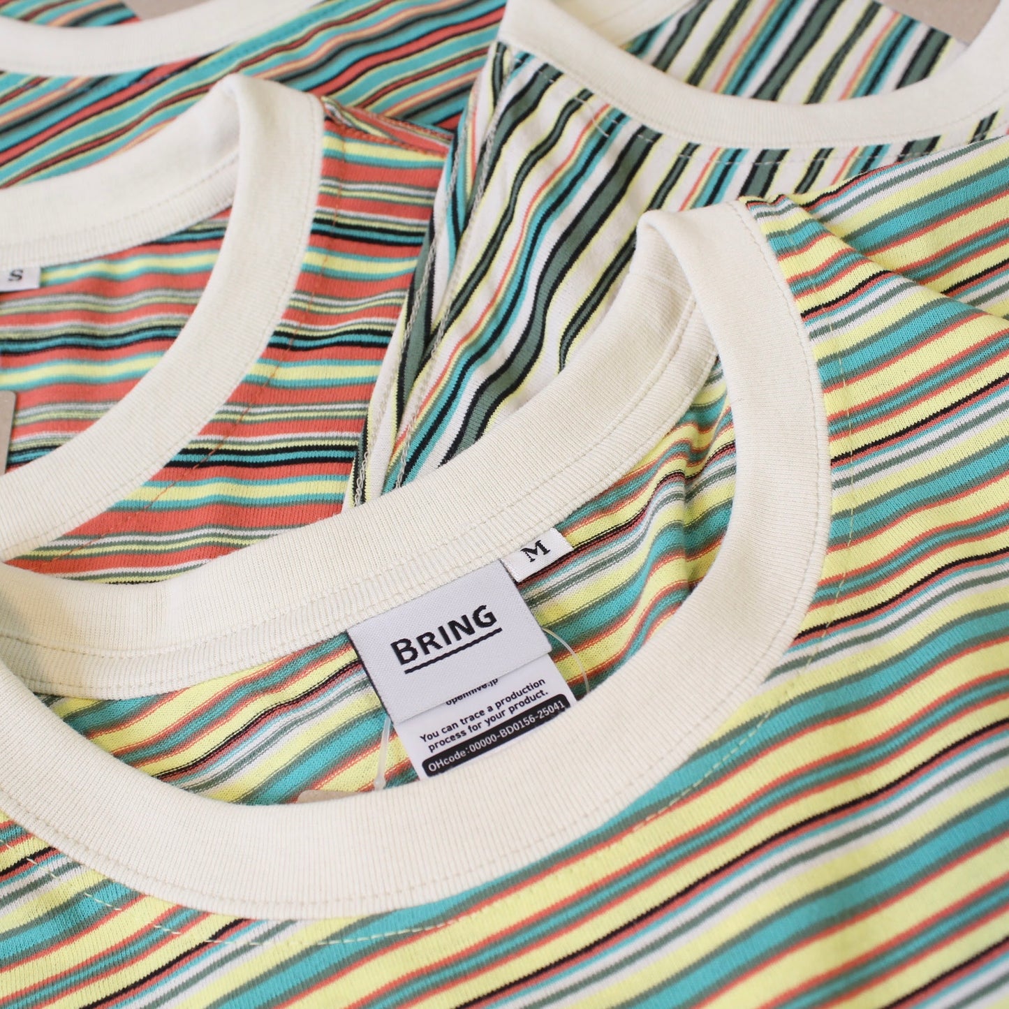 BRING -
DRYCOTTONY MULTI STRIPES TEE