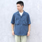 WILD THINGS JAPAN -
OPEN COLLAR POCKET CAMP S/S SHIRT