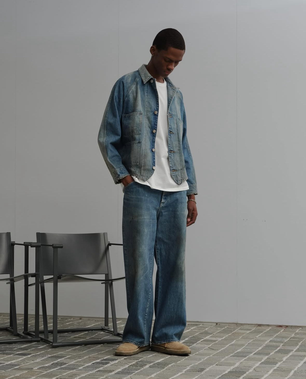 AUTHEN JAPAN -
12.5OZ VINTAGE ENGINEER JACKET (USED WASH)