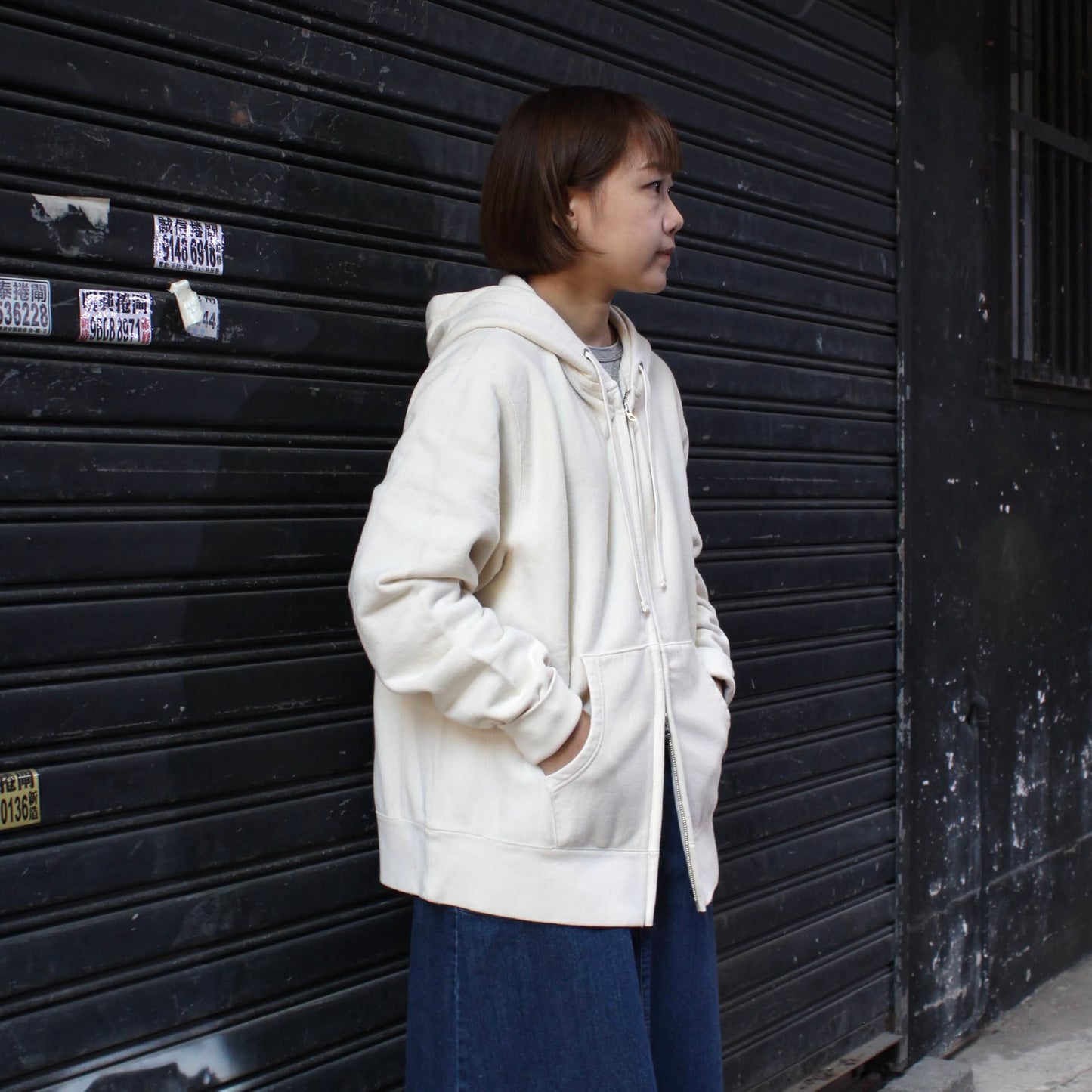 FELCO -
10OZ FRENCH TERRY INVERSE WEAVE KANGAROO ZIP-UP PARKA