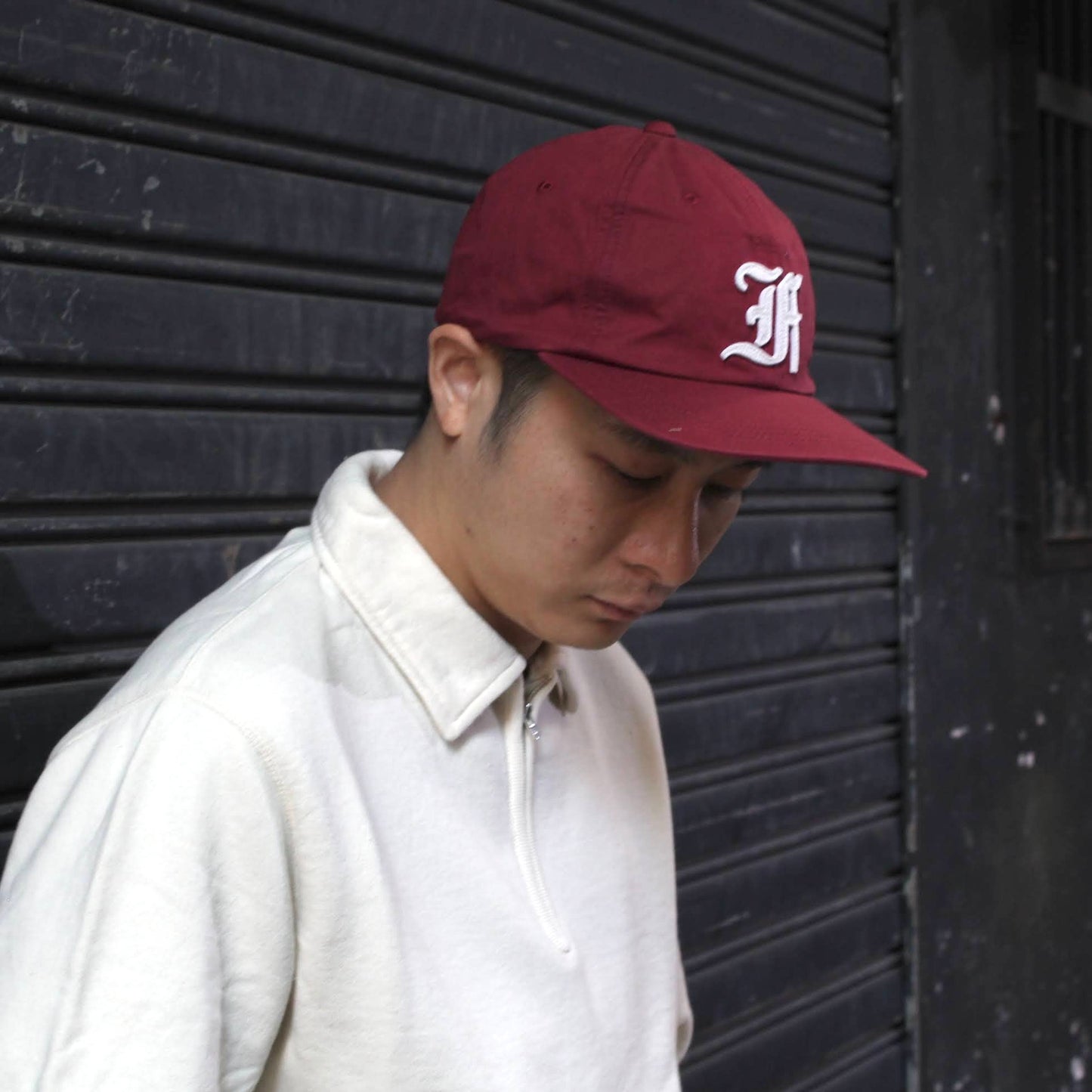 FELCO - 
TWILL STONE WASHED BB “F” FELT CAP