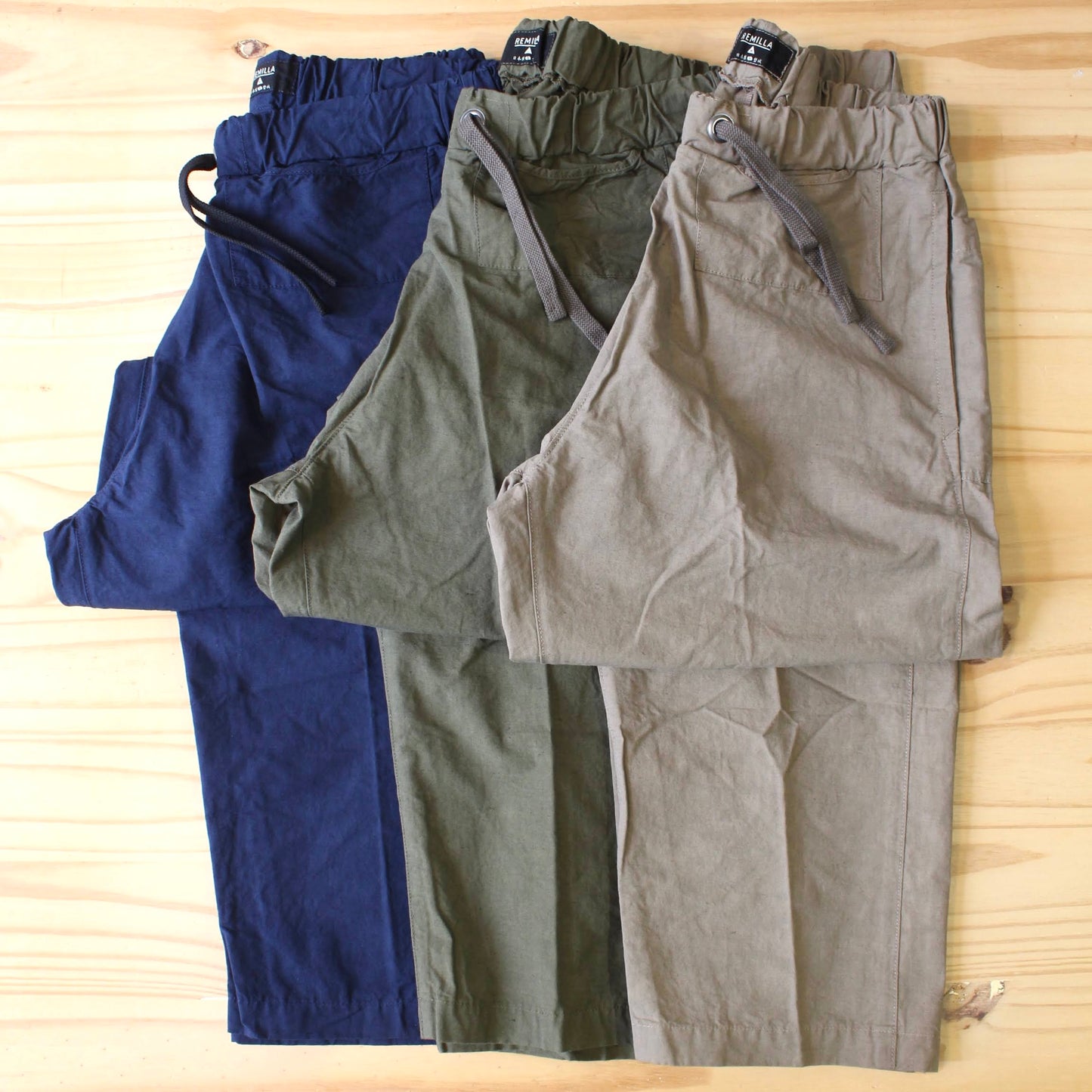 REMILLA -
COTTON LINEN HIDA LAZY EASY PANTS