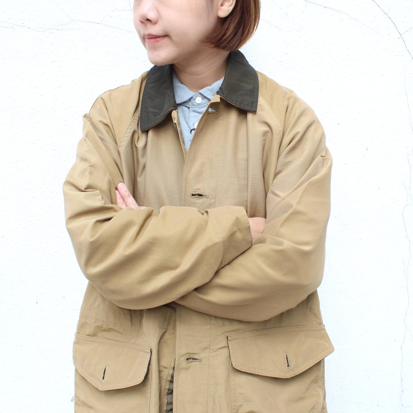 D.M.G -COTTON NYLON CITY COAT (跣水功能)
