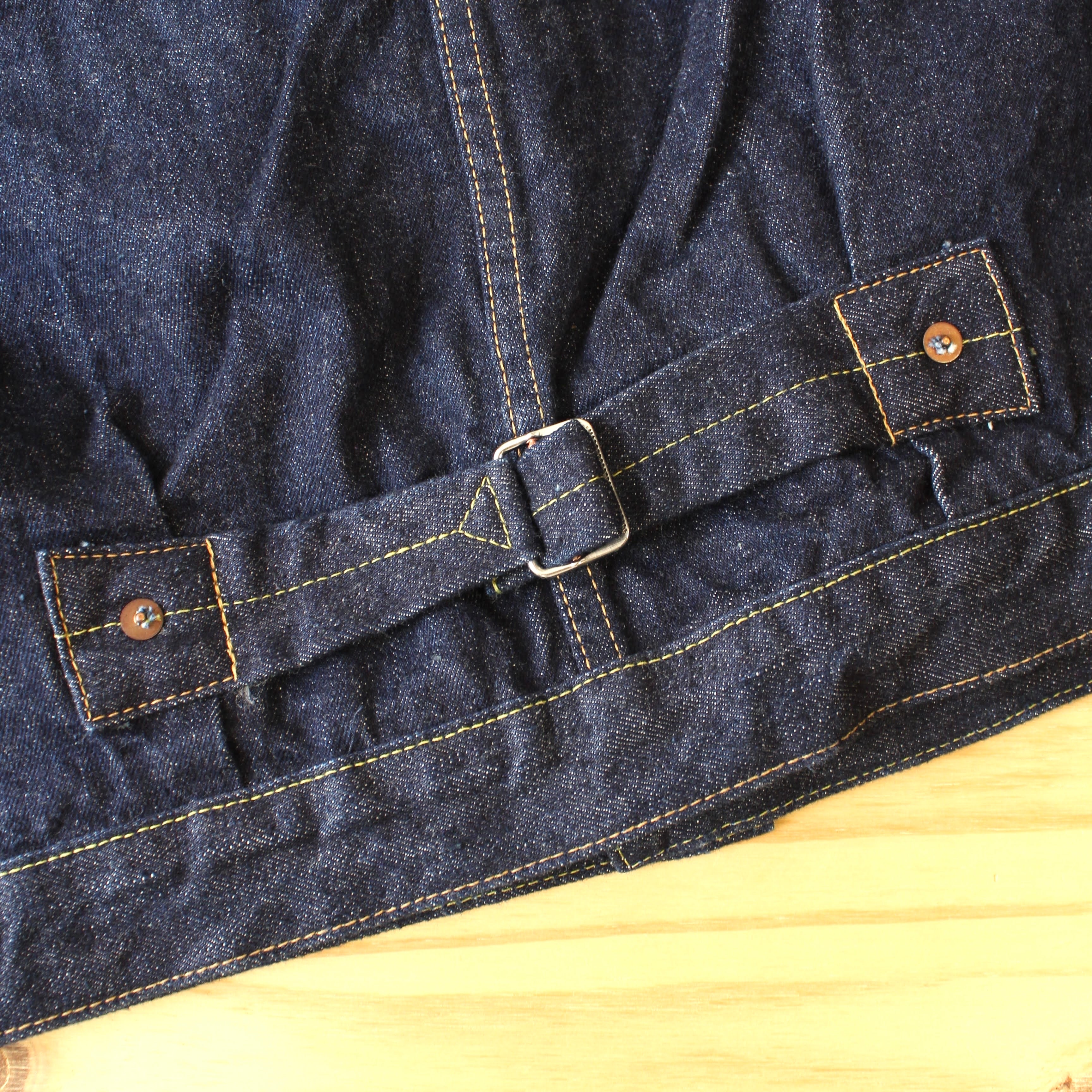 OrSlow - 40'S PLEATED FRONT BLOUSE DENIM JACKET – WHERE.