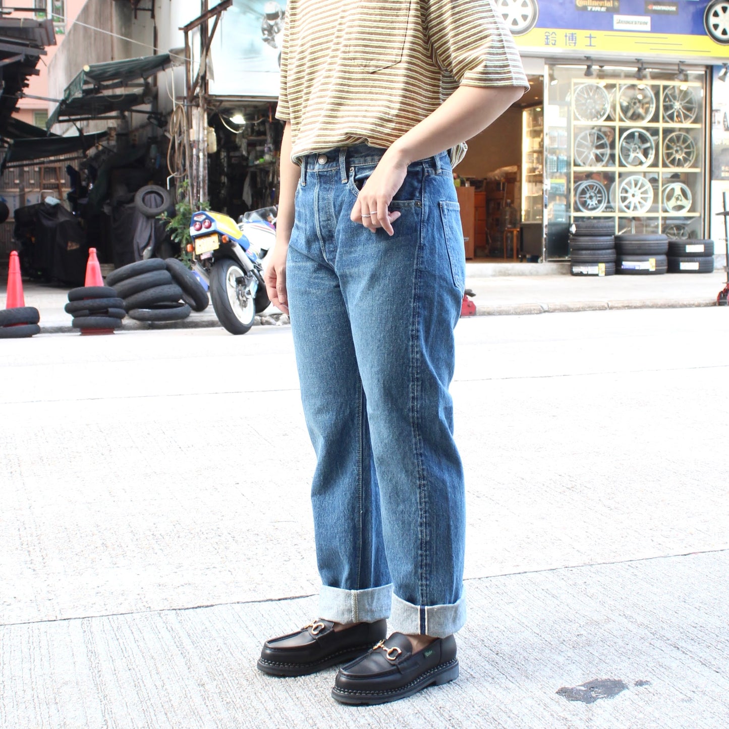 OrSlow -
105 STANDARD FIT 13.7OZ DENIM SHORT LENGTH(短身版)
(2 YEARS WASH)