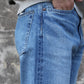 SPELLBOUND -
12OZ SELVEDGE STRAIGHT DENIM ZIP(拉鍊) - USED WASH