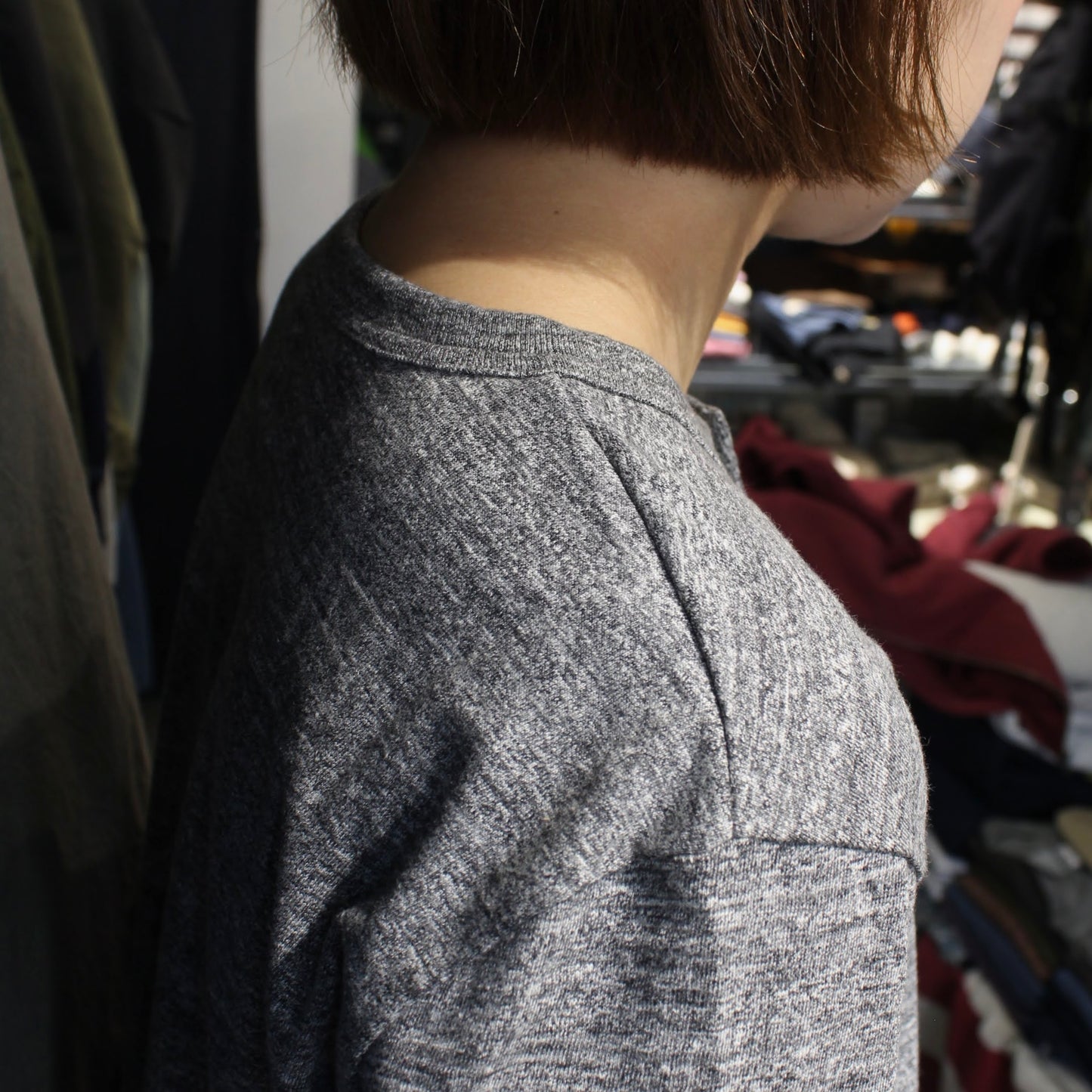 RIDING HIGH - Regular LOOPWHEEL L/S HENLEY TEE