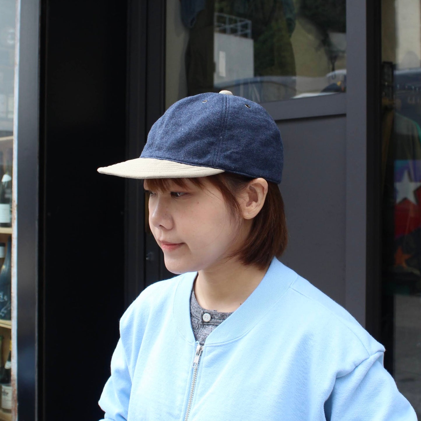 HIGHER - 
SWEAT(衛衣布) X ARMY CHINO BRIM CAP