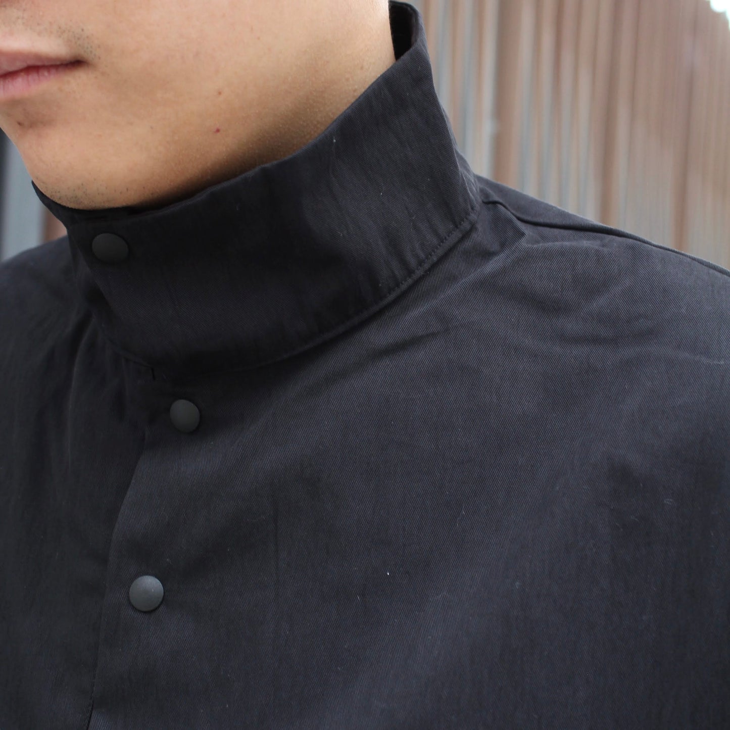 MANUAL ALPHABET - 
PULLOVER SNAP JACKET