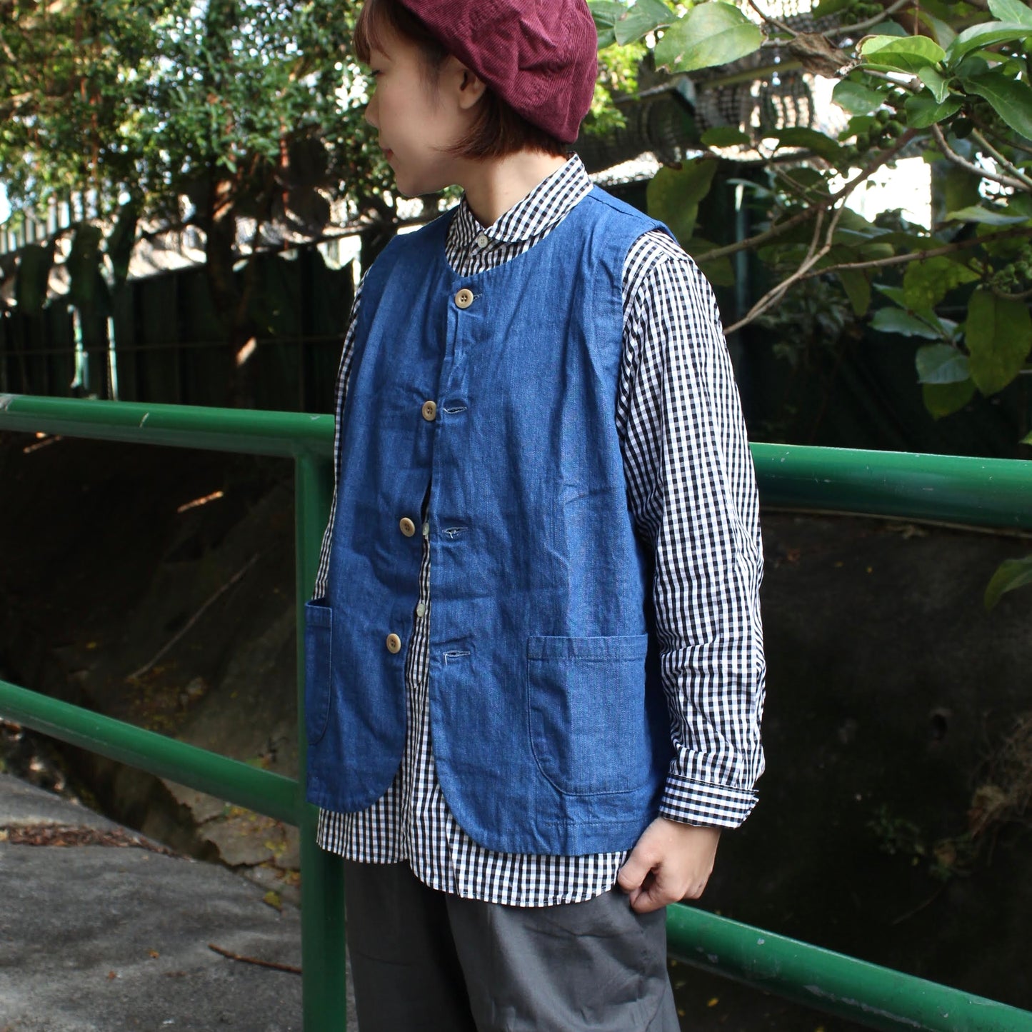 NARU FACTORY -
8OZ DENIM VEST