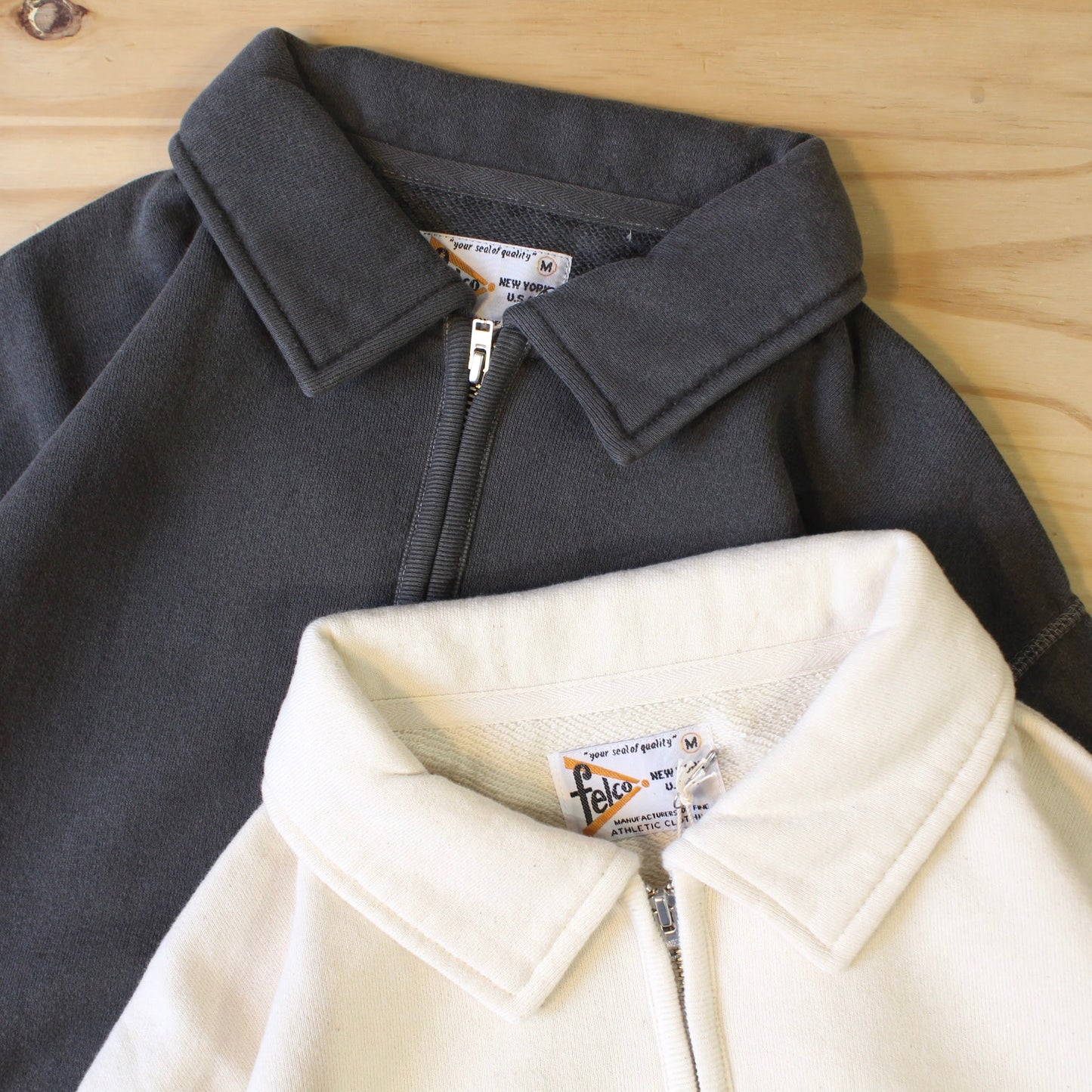 FELCO - 10OZ FRENCH TERRY L/S HALF ZIP COLLAR SWEAT