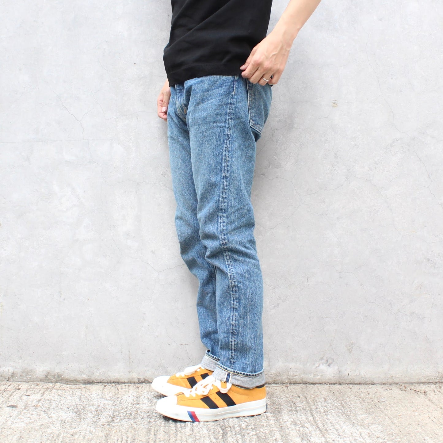 OrSlow - 
107 IVY FIT 13.7OZ DENIM SHORT LENGTH
(2YEAR WASH)