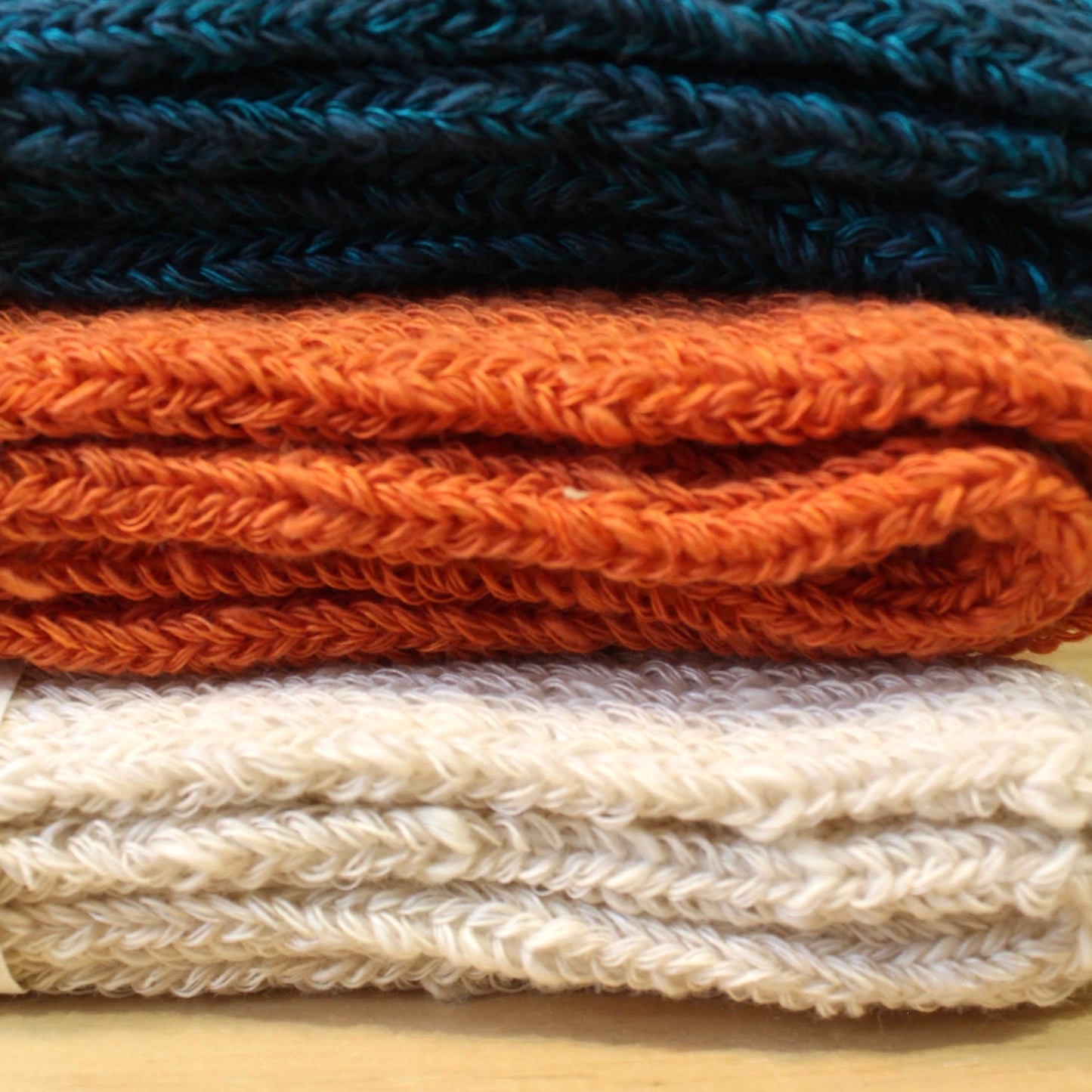 yahae -
ORGANIC COTTON LINEN LOW GAUGE PLAIN SOCKS