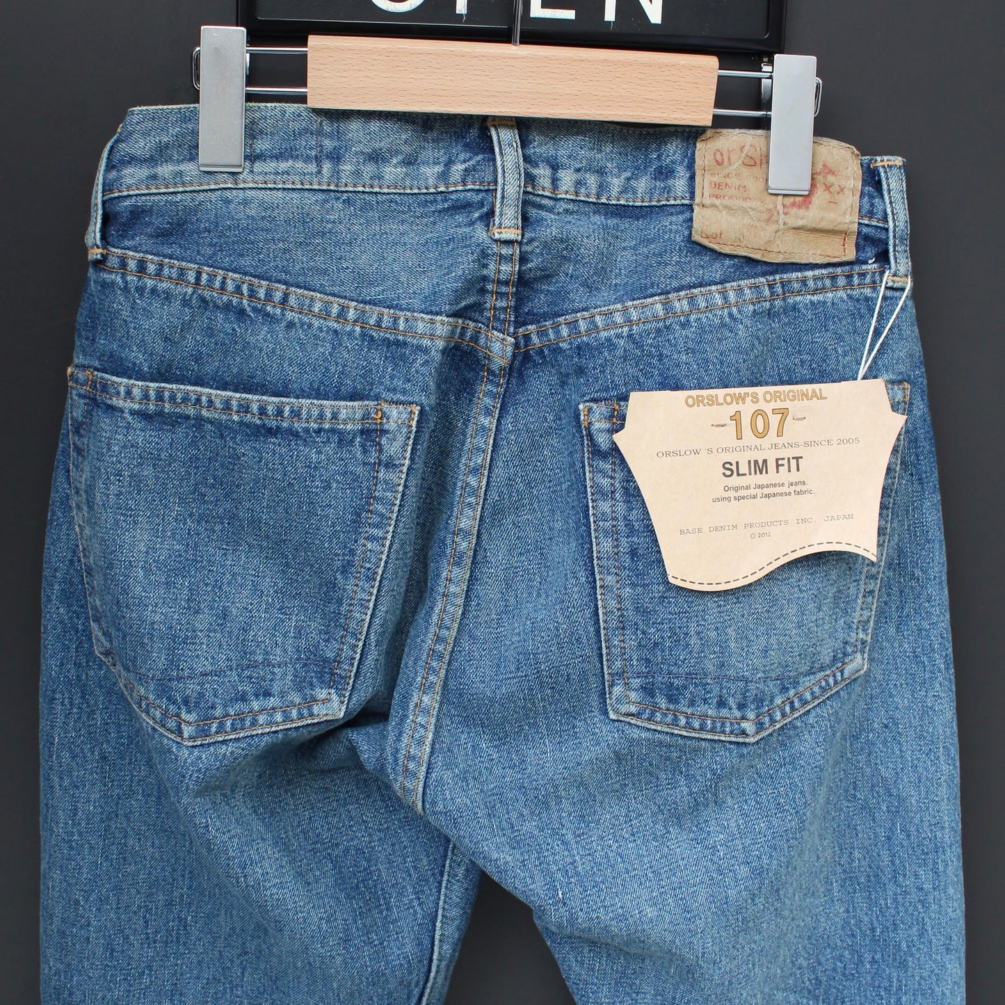 OrSlow - 
107 IVY FIT 13.7OZ DENIM SHORT LENGTH
(2YEAR WASH)