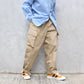 MANUAL ALPHABET -
COTTON NYLON GABARDINE CARGO PANTS