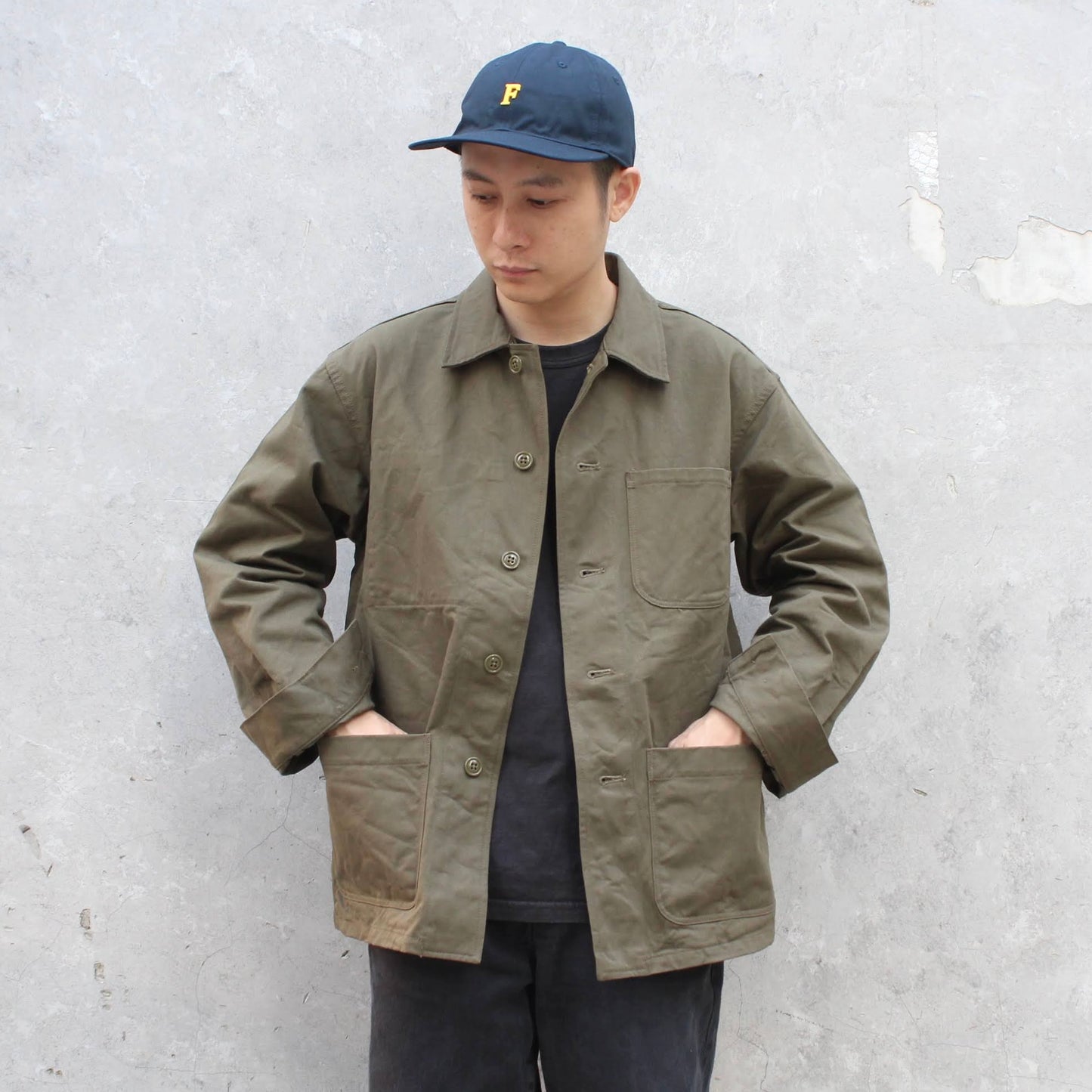EMPIRE & SONS -
COVERALL WORK JACKET VINTAGE SLUB CHINO CLOTH
