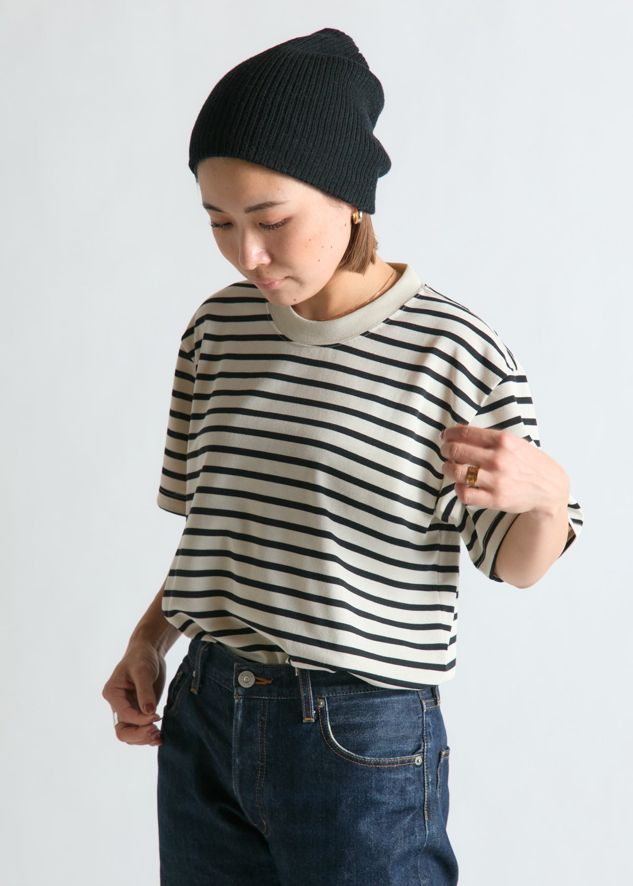 BRING -
DRYCOTTONY HEAVYWEIGHT STRIPES TEE