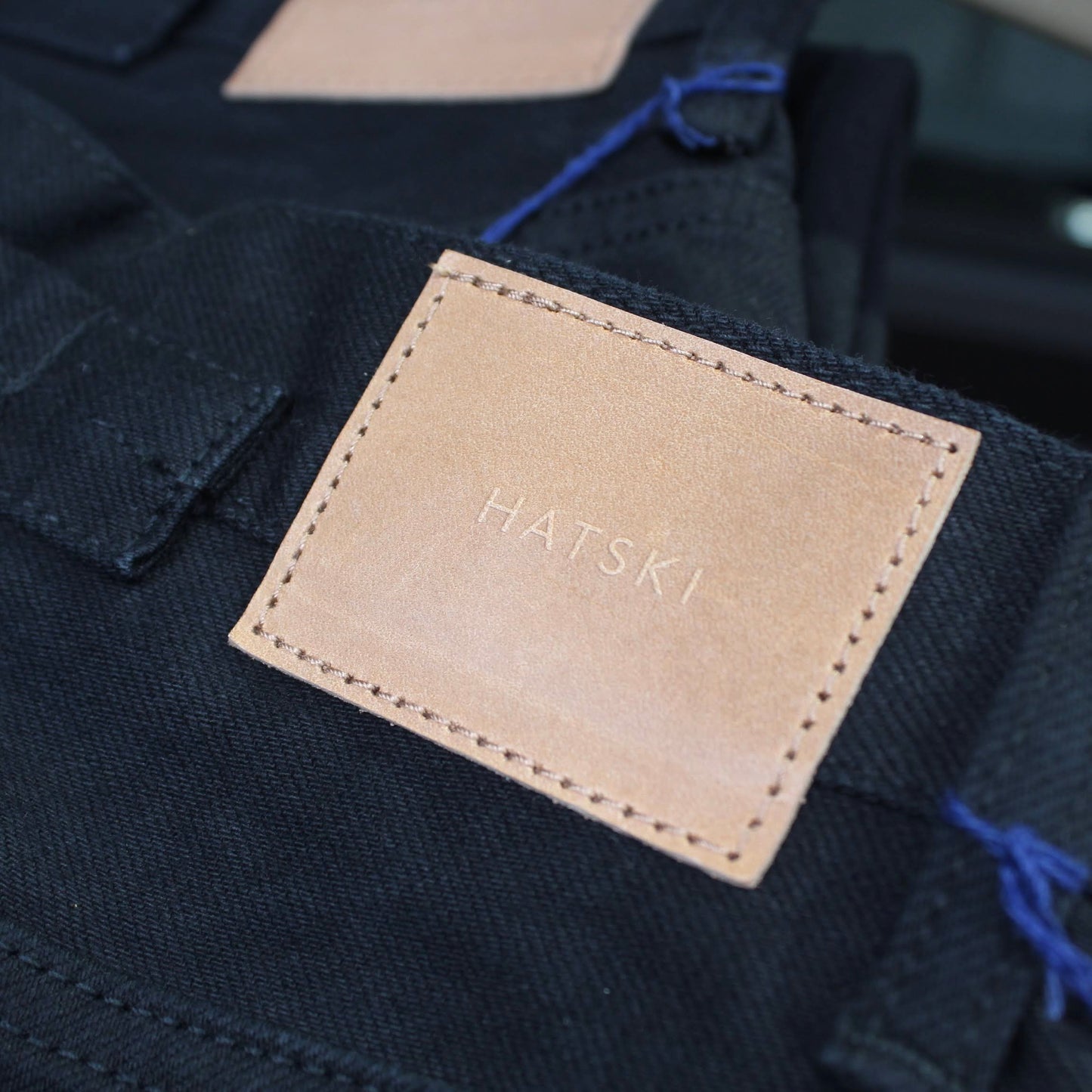 HATSKI -
BUCKLE BLACK WASHI(日本和紙)DENIM