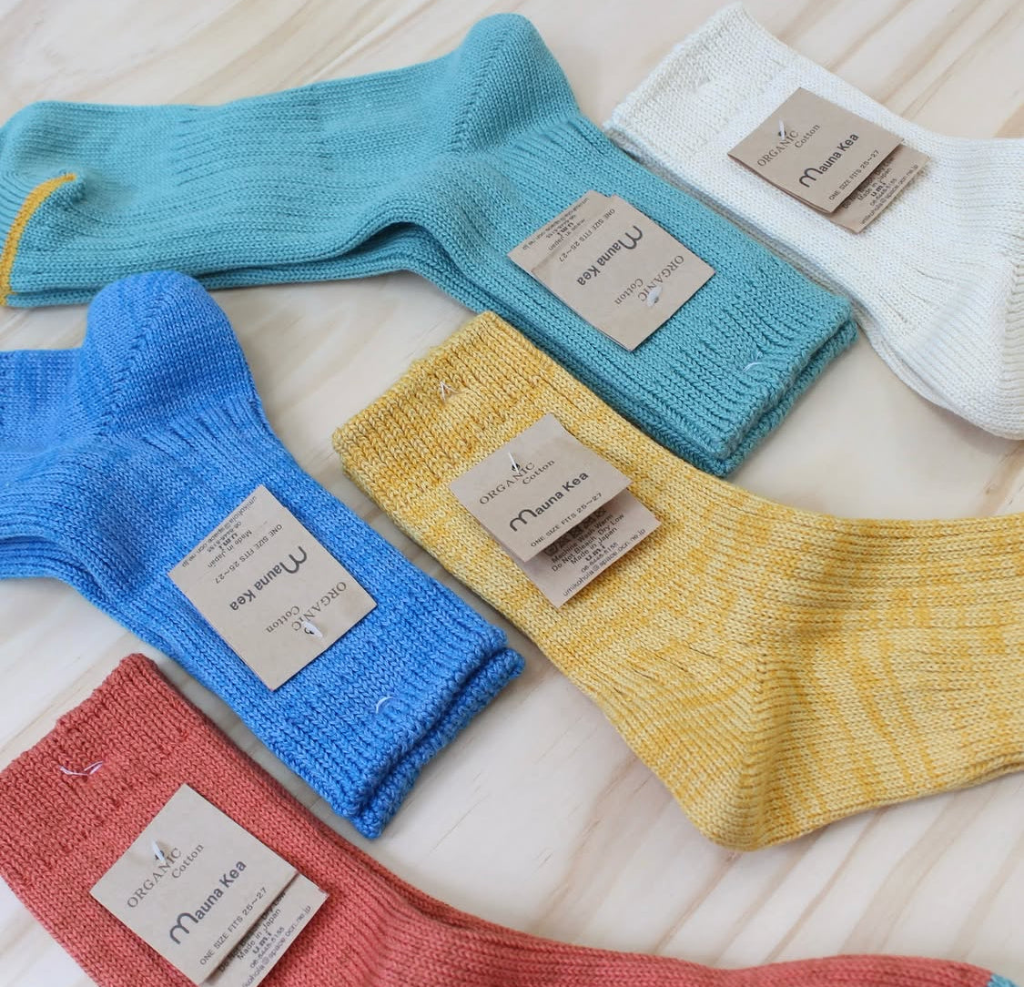 Mauna Kea - RIB ORGANIC COTTON SOCKS