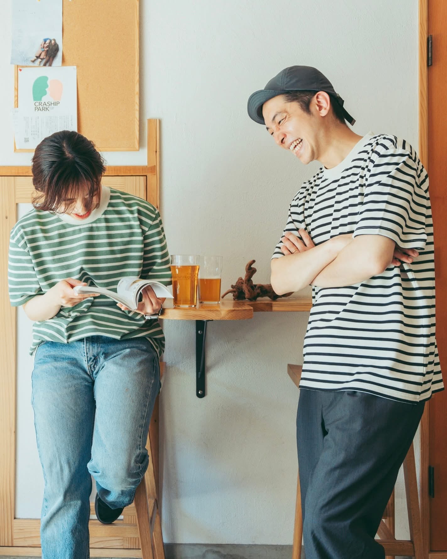 BRING -
DRYCOTTONY HEAVYWEIGHT STRIPES TEE