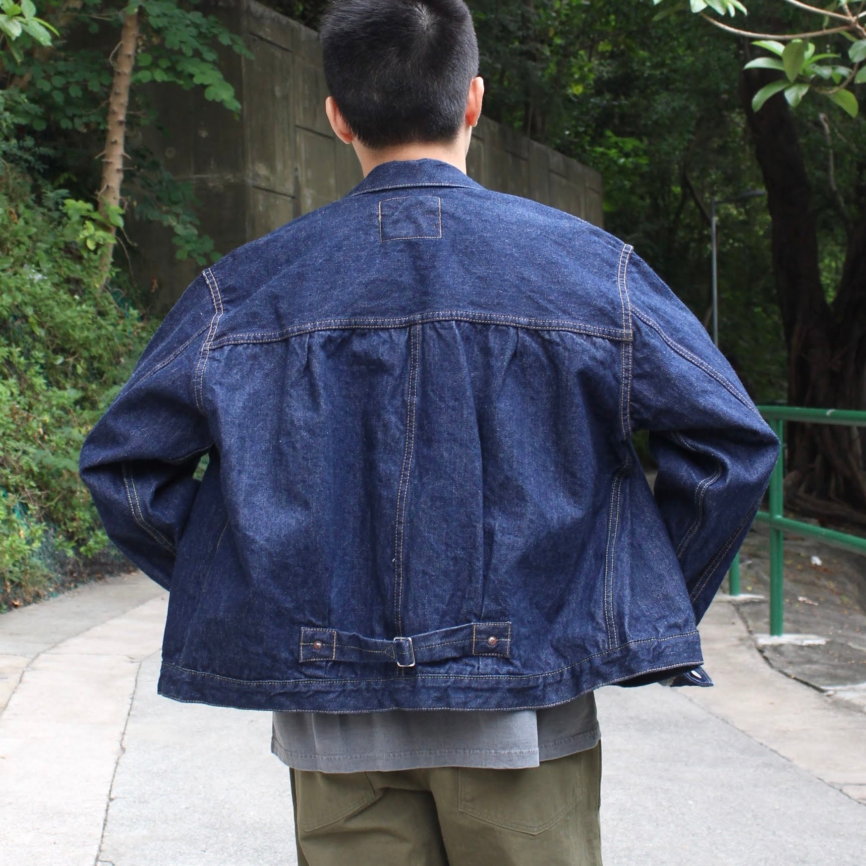 OrSlow - 40'S PLEATED FRONT BLOUSE DENIM JACKET – WHERE.