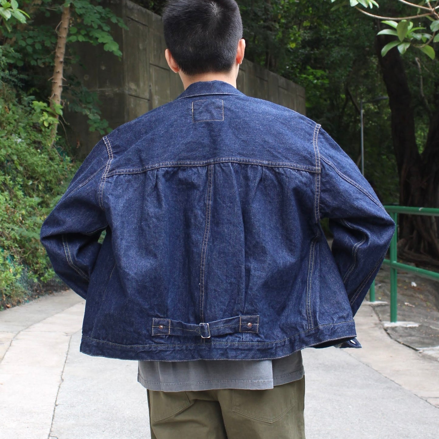 OrSlow - 40’S PLEATED FRONT BLOUSE DENIM JACKET