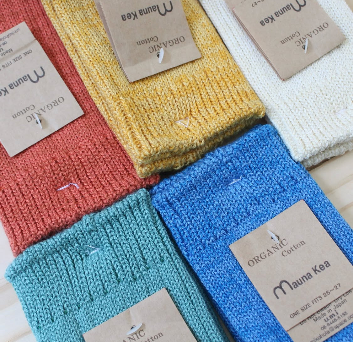 Mauna Kea - RIB ORGANIC COTTON SOCKS