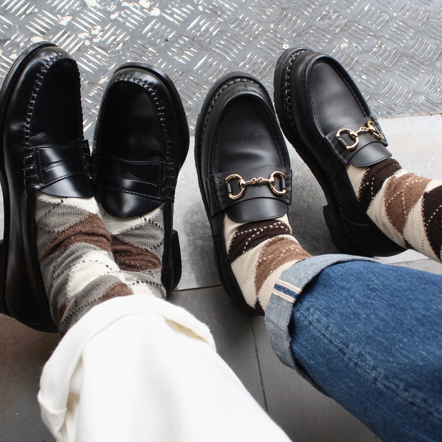 yahae -
ORGANIC COTTON ALPACA YAK ARGYLE SOCKS