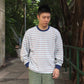 SOGLIA - 
OPEN END L/S BORDER TEE