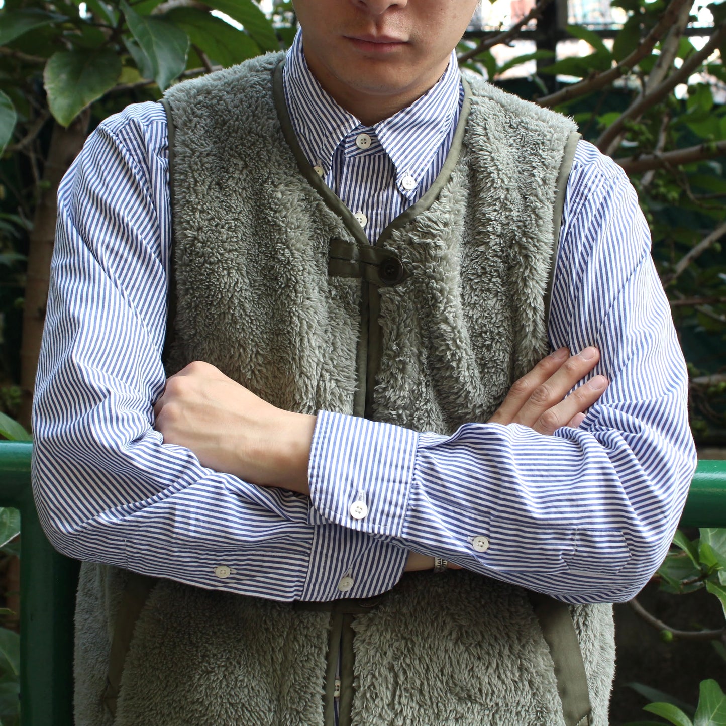 ARMY TWILL -
PE WEATHER REVERSIBLE VEST