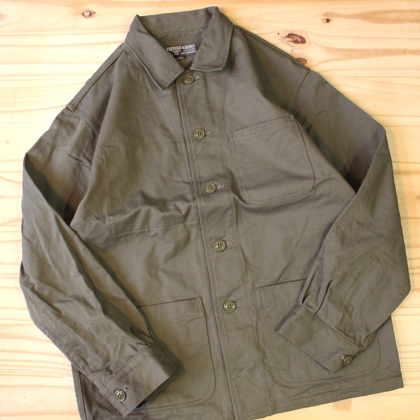 EMPIRE & SONS -
COVERALL WORK JACKET VINTAGE SLUB CHINO CLOTH