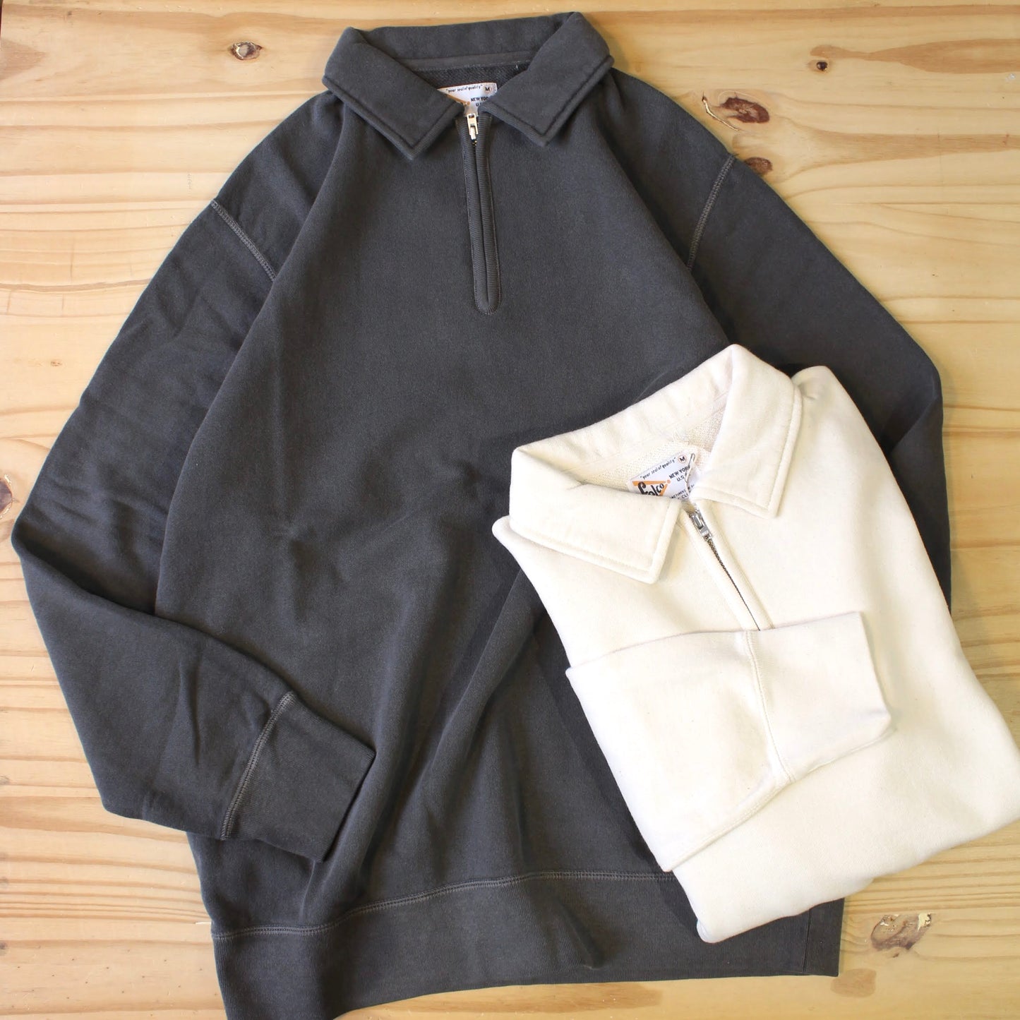 FELCO - 10OZ FRENCH TERRY L/S HALF ZIP COLLAR SWEAT