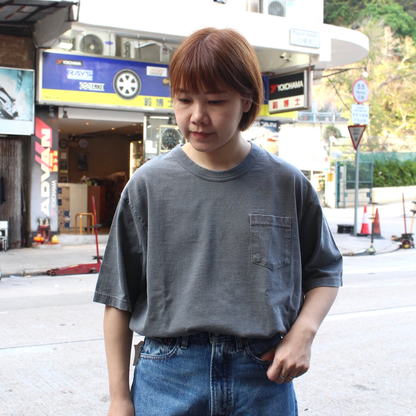 FELCO - 
S/S 7oz BINDER CREW NECK POCKET TEE