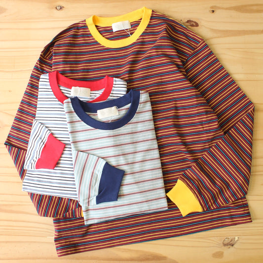 SOGLIA - 
OPEN END L/S BORDER TEE