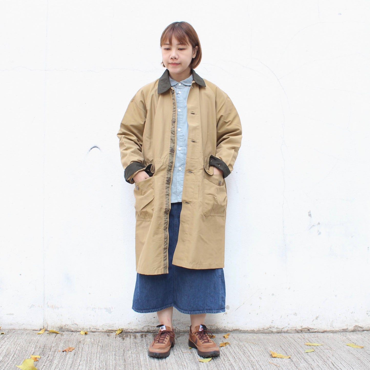 D.M.G -COTTON NYLON CITY COAT (跣水功能)
