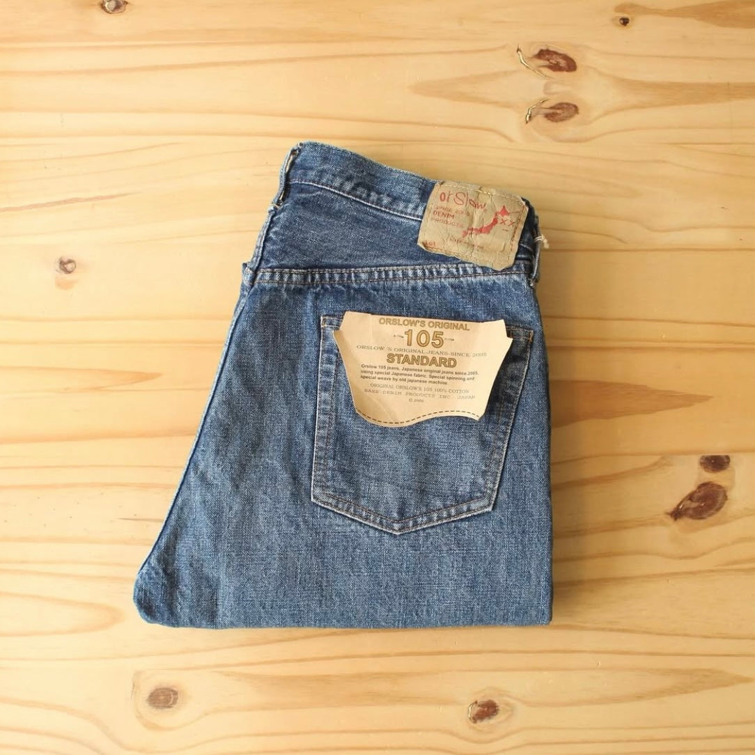 OrSlow -
105 STANDARD FIT 13.7OZ DENIM SHORT LENGTH(短身版)
(2 YEARS WASH)