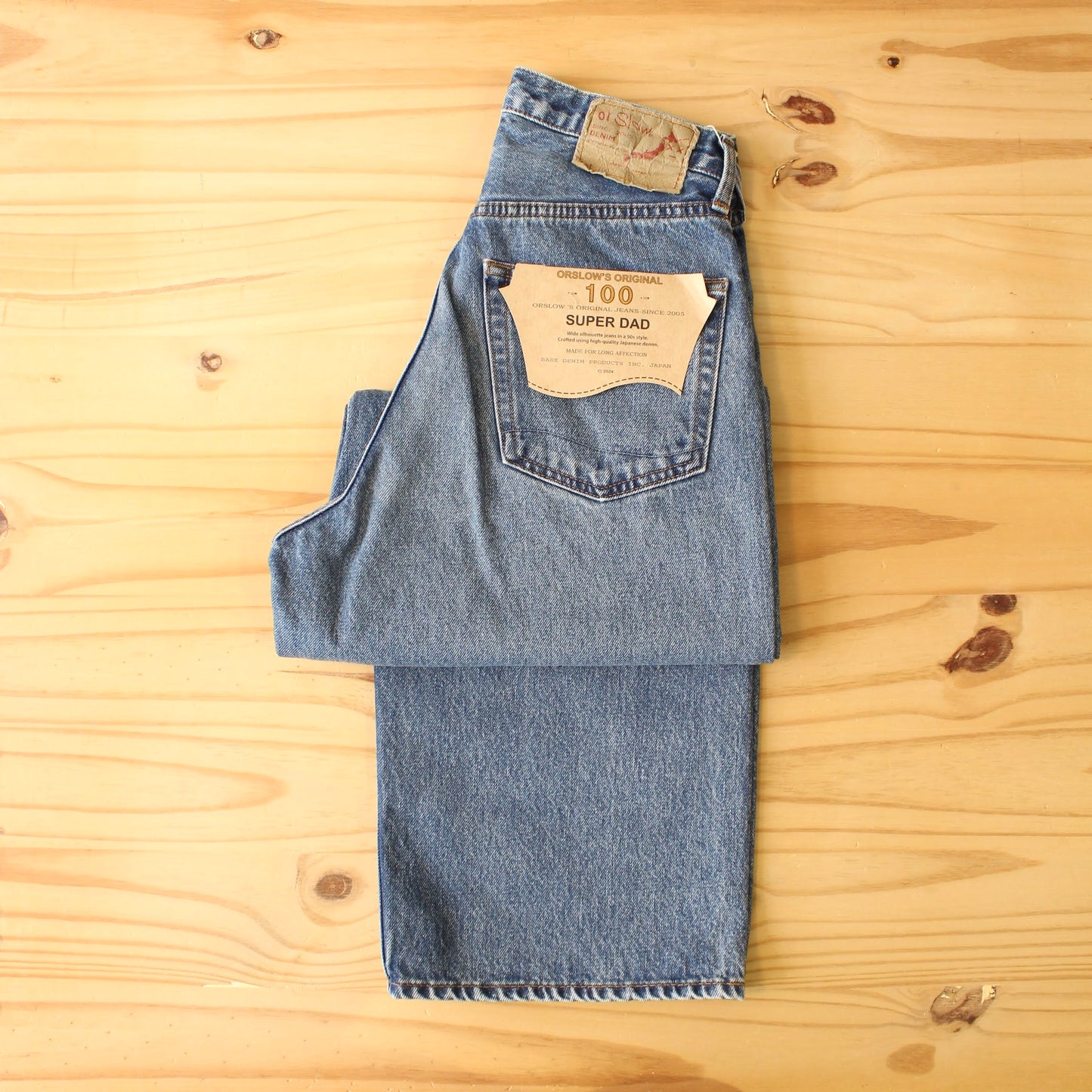 OrSlow -
SUPER DAD’S DENIM
(USED WASH)