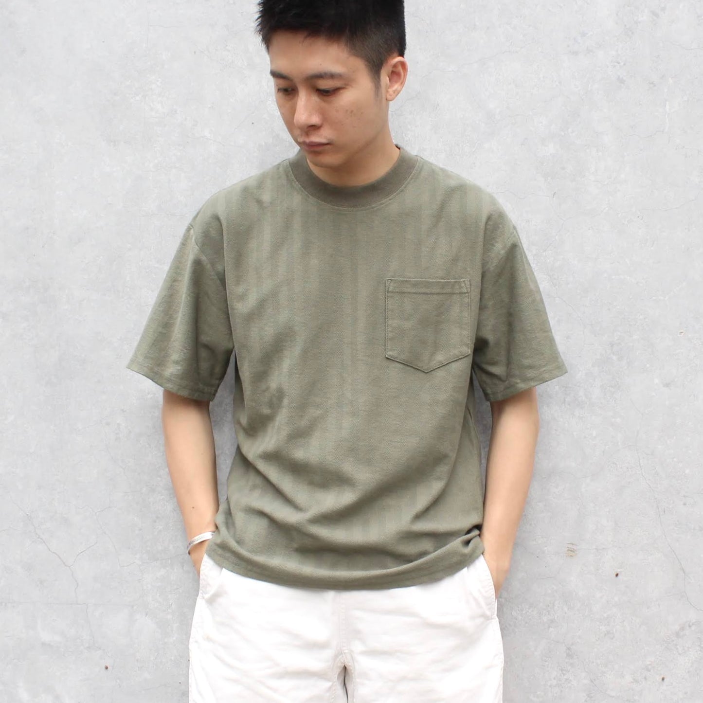 WALLA WALLA SPORT -
U.S. MADE HERRINBONE POCKET TEE