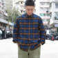 AHE HEE -
BUTTON DOWN FLANNEL CHECK SHIRT